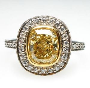 Pictures of engagement rings - Luscious blog - Fancy Yellow Diamond Engagement Ring.jpg
